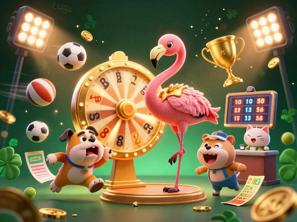 Engage with exciting games at ku88ai, featuring a vibrant, animated casino scene.