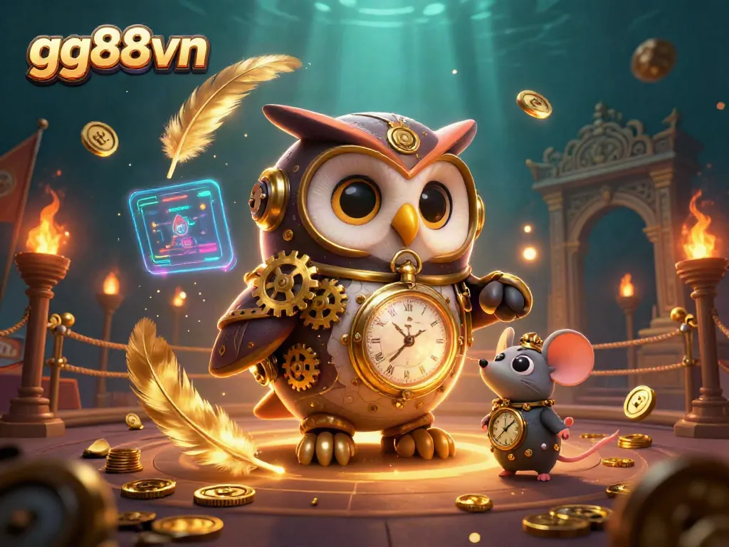 Engage with thrilling casino experiences at gg88vn, featuring steampunk characters and vibrant casino elements.
