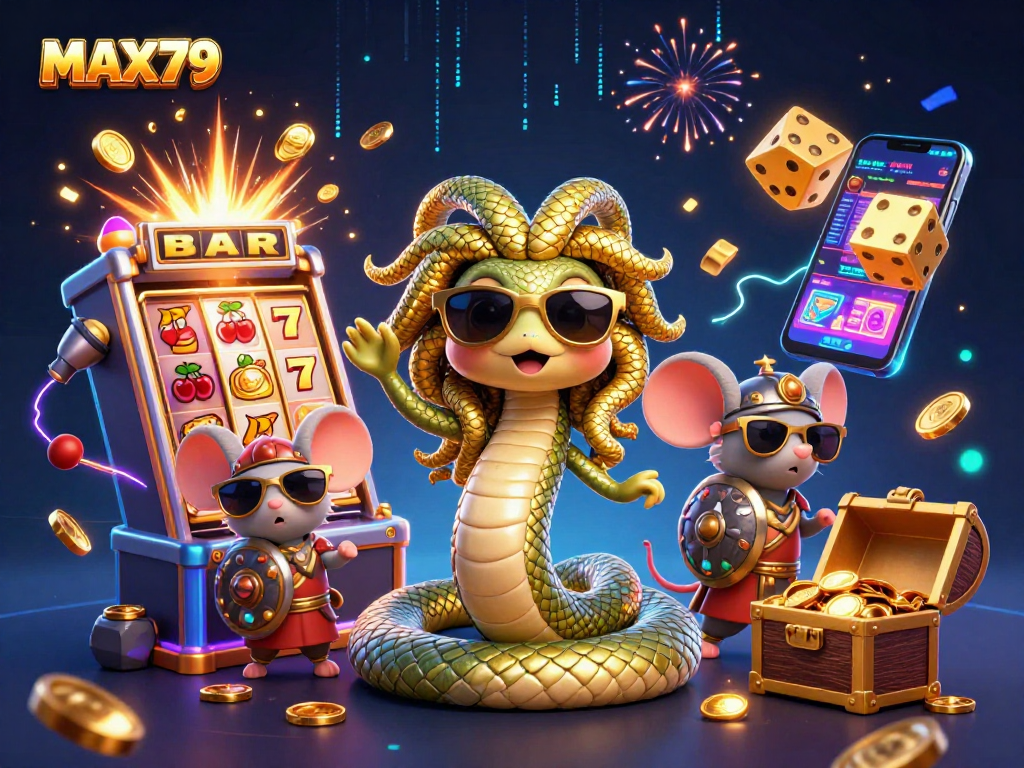 Experience thrilling jackpots at MAX79 with dynamic gaming elements showcasing excitement and rewards.