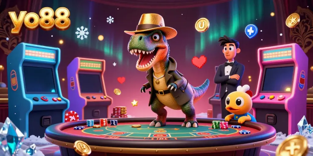 Experience thrilling gameplay at yo88 with colorful casino games and iconic characters in action.