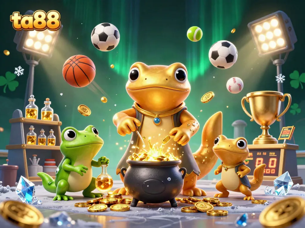 Engage with thrilling gameplay at ta88 while witnessing a golden alchemist's magical scene.