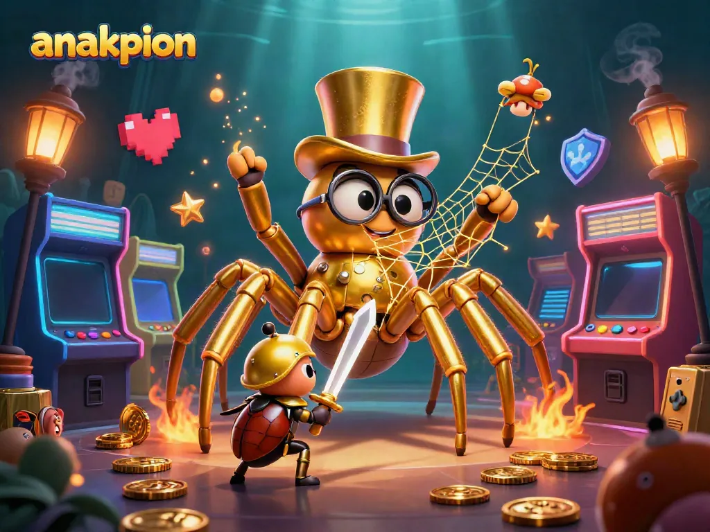 Experience thrilling gaming action at Anakpion with lively casino characters and colorful gaming elements.