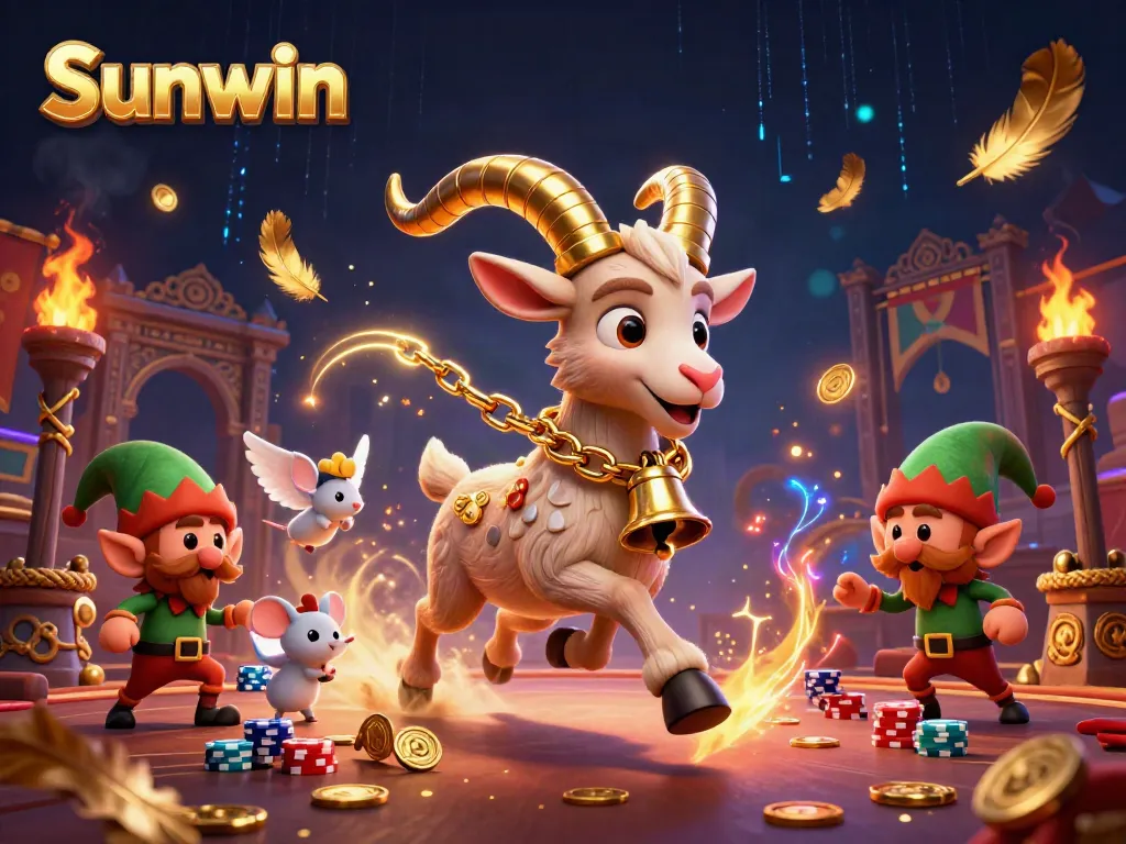 Experience exciting gameplay at Sunwin's vibrant casino, featuring colorful characters and action.