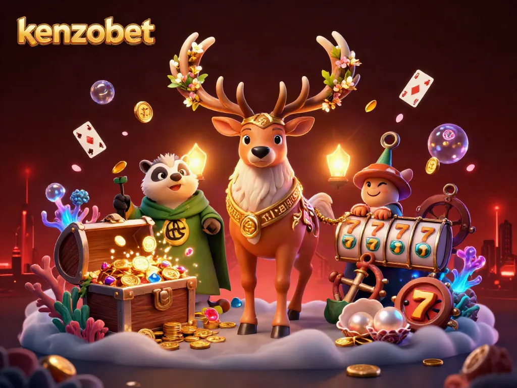 Kenzobet offers an engaging slot experience with joyful druid characters and treasure-filled gameplay.